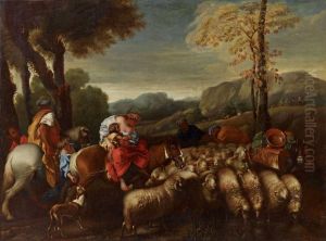 Jakobs Ruckkehr Nach Kanaan by Giovanni Benedetto Castiglione