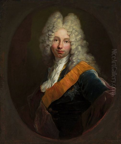Friedrich Wilhelm Kettler (1692-1711) (Portret mezczyzny w peruce i z orderem Czarnego Orla0 - view 1