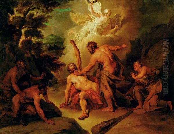 Hercules fighting Achelous - view 1
