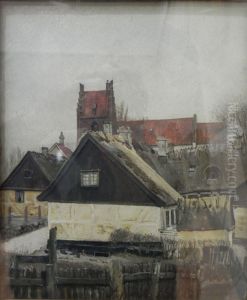Strataekte huse og kirke i St. Jorgensberg