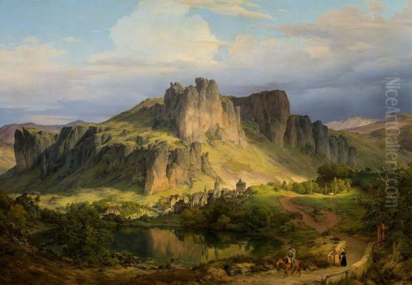 Landscape from the Eifel mountains - view 1