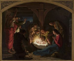 Adoration of the Shepherds by Albrecht Brauer
