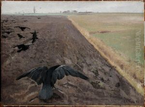 Raager pa Plojemarken by Laurits Andersen Ring