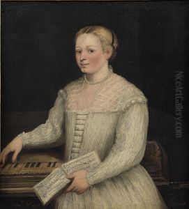 Autoritratto con libro di musica by Marietta Robusti