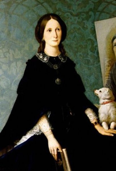 Self-portrait in Uffizi Gallery - view 1