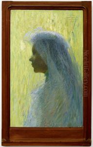 Profil au voile by Henri-Jean Guillaume Martin