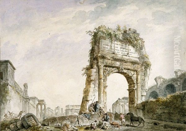 Arch of Titus in Rome. - view 1