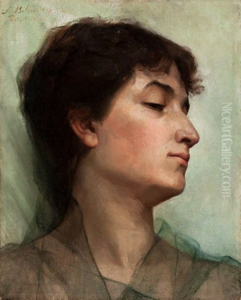 Portrait study of a young woman - view 1