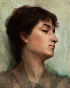 Portrait study of a young woman Portrait study of a young woman