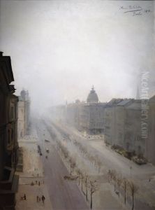 Unter den Linden Street in Berlin by Anna Bilinska-Bohdanowicz