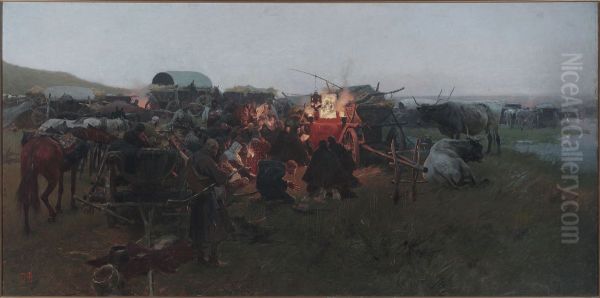 Prayer in the steppe - view 1