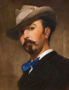 Portrait of the Painter Joaquim Vayreda by Antoni Caba