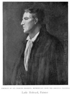 Portrait of the artist's husband Sir Charles Holroyd Portrait of the artist's husband Sir Charles Holroyd