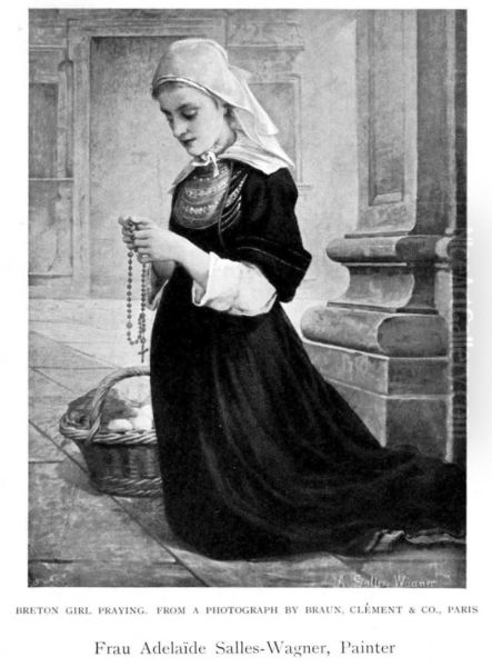 Breton Girl Praying - view 1