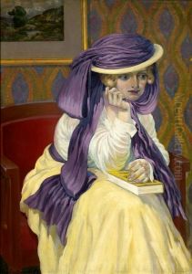 English lady by Eugeniusz Dabrowa-Dabrowski