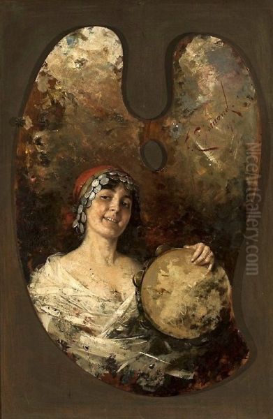 Palette with a young gypsy (Odalisque). - view 1