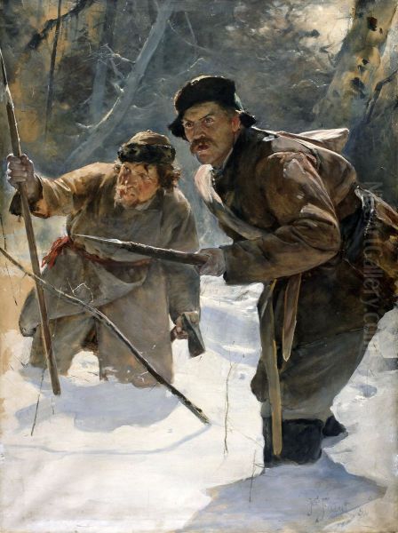 Javelineers (Bear hunting). - view 1