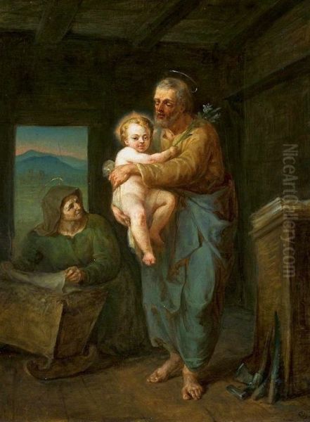 St. Joseph with Jesus and St. Anne - view 1