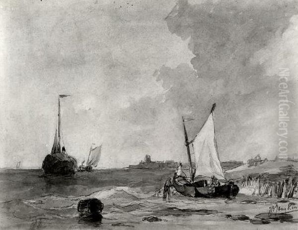 A Scene on the Beach - view 1