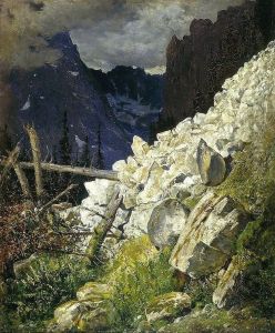 Rockslide in the White Water Valley in the Tatra Mountains