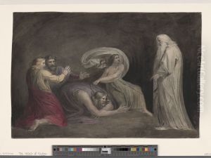 The Witch of Endor raising the Spirit of Samuel by William Blake