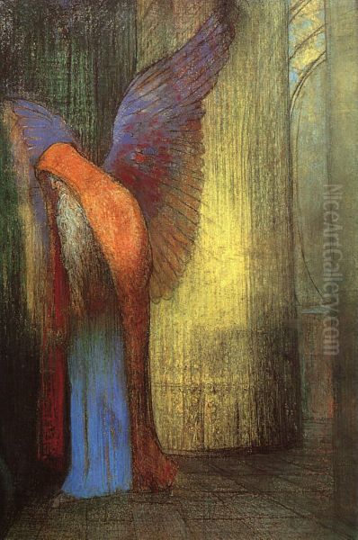 Old Man With Wings and BeardorWinged Old Man with a Long White Beard - view 1