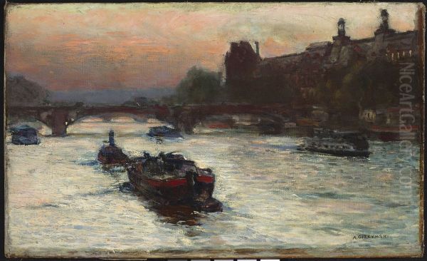 Abend an der Seine (Entwurf) - view 1