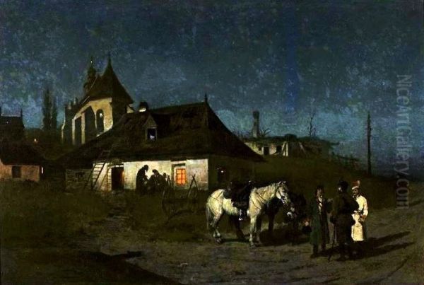 Insurgents at night - view 1
