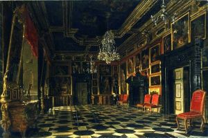 Interior of the palace in Pidhirtsi by Aleksander Gryglewski