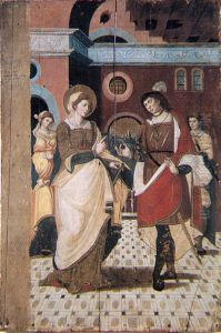 Retaule renaixentista de Santa Agnes de Malanyanes by Jaume Forner
