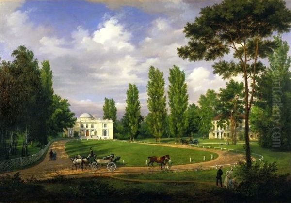 View of the Natolin Palace from the courtyard - view 1