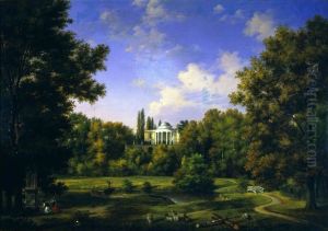 View of the Natolin Palace from the side of the park by Wincenty Kasprzycki