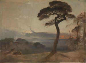 Hampstead Heath, Sunset by Francis Danby
