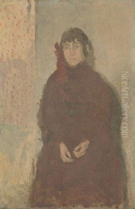 Young Woman in Mulberry Dress by Gwen John