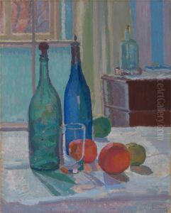 Blue and Green Bottles and Oranges Blue and Green Bottles and Oranges