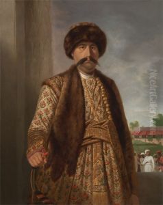 Shuja-ud-daula, Nawab of Oudh / Shuja-ud-Daulah, Nawab of Awadh, holding a bow