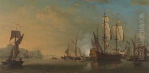 Shipping off Dover by Samuel Scott