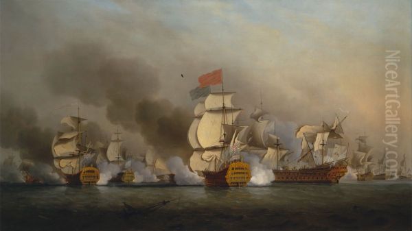 Vice Admiral Sir George Anson's Victory off Cape Finisterre - view 1