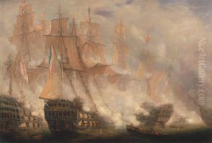 The Battle of Trafalgar by John Christian Schetky
