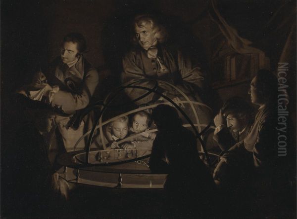 Philosopher giving a lecture on the orrery - view 1
