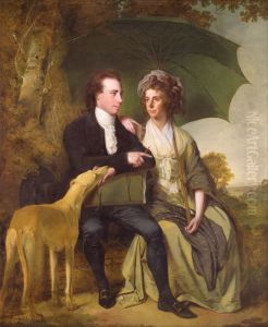 The Rev. and Mrs. Thomas Gisborne, of Yoxhall Lodge, Leicestershire by Joseph Wright of Derby