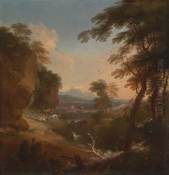 Landscape with Distant Mountains - view 1