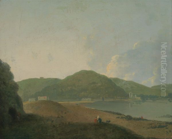 Lago d'Agnano with the Grotta del Cane - view 1