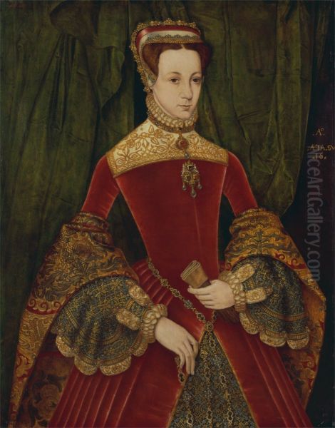 Portrait of a woman, aged sixteen, previously identified as Mary Fitzalan, Duchess of Norfolk, 1565 - view 1