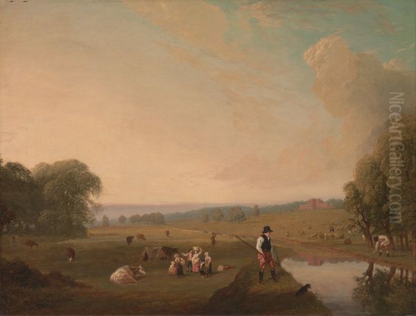 A View of Theobald's Park, Hertfordshire - view 1