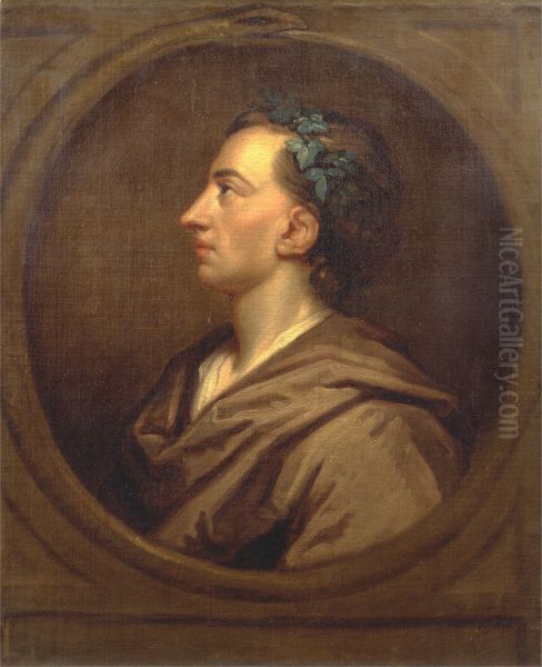 Alexander Pope Profile, Crowned with Ivy - view 1