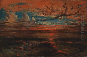 Sunset at Sea after a Storm by Francis Danby