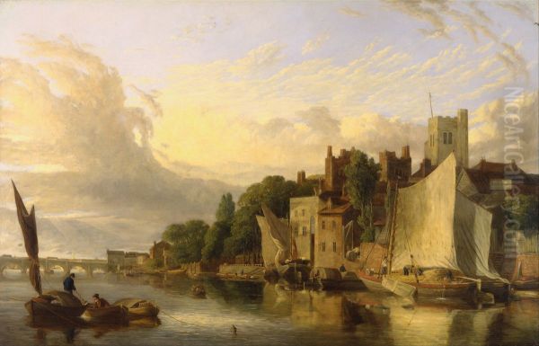 Lambeth from the River looking towards Westminster Bridge - view 1