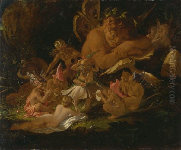 Puck and Fairies, from "A Midsummer Night's Dream" - view 1