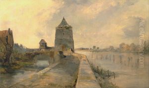 The Rhine at Constance (Konstanz-am-Rhein) by Edward Thomas Daniell